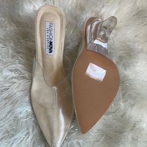 Clear wedge heels from FashionNova - Brand New ***